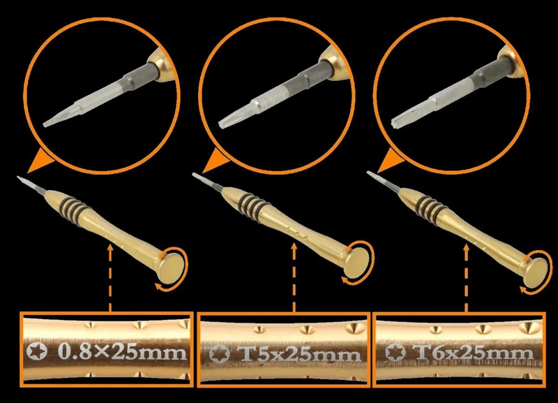 SET DE 5 ATORNILLADORES DE PRECISION PARA ELECTRONICA - 3