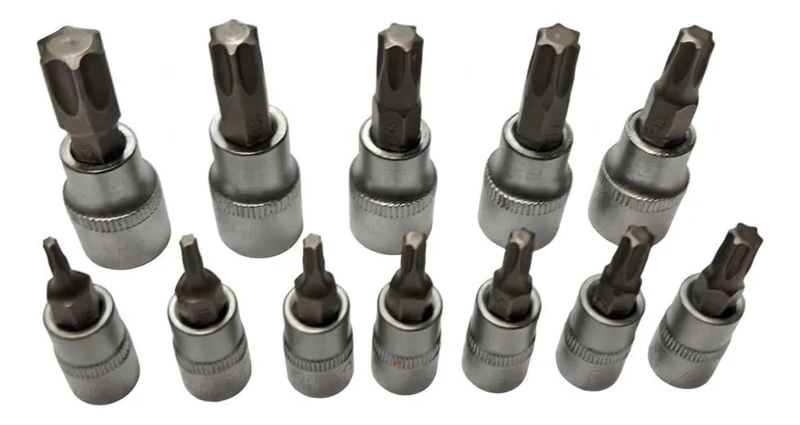 JUEGO DE DADOS TORX MACHO DE 1/4 Y 3/8 PARA MECANICA - 2