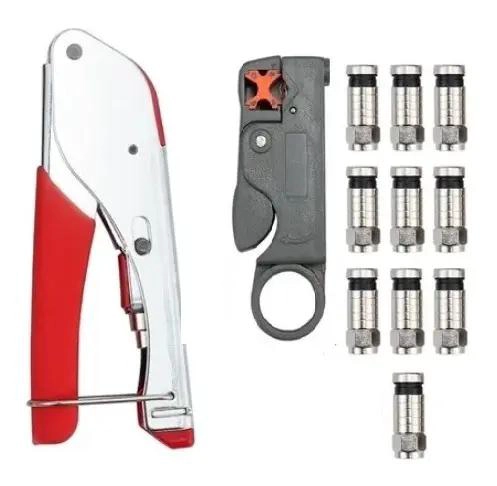 KIT DE HERRAMIENTAS PARA INSTALACION DE CABLES COAXIALES - 2