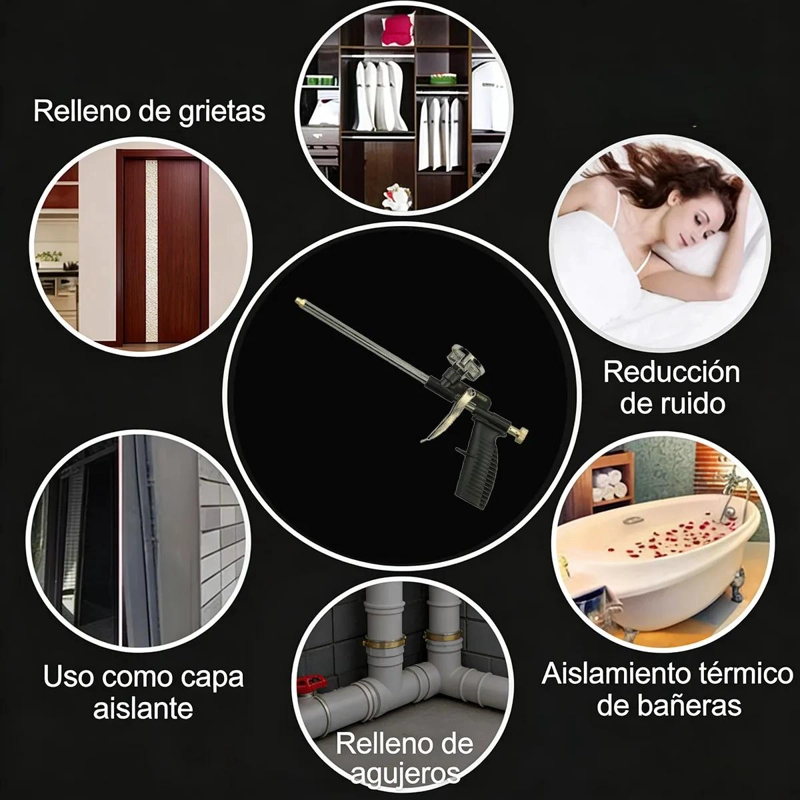 PISTOLA APLICADORA DE ESPUMA DE POLIURETANO PARA PROYECTOS - 4