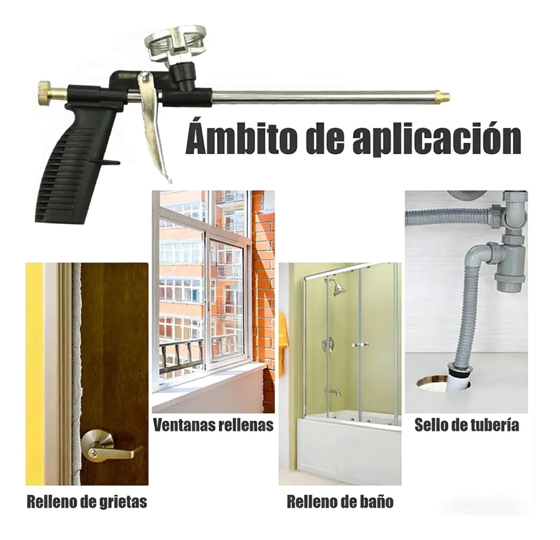 PISTOLA APLICADORA DE ESPUMA DE POLIURETANO PARA PROYECTOS - 5