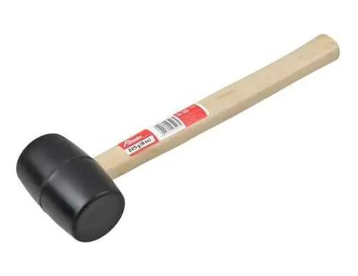 MAZO DE GOMA DE 32 OZ CON MANGO DE MADERA PARA DESABOLLAR - 1