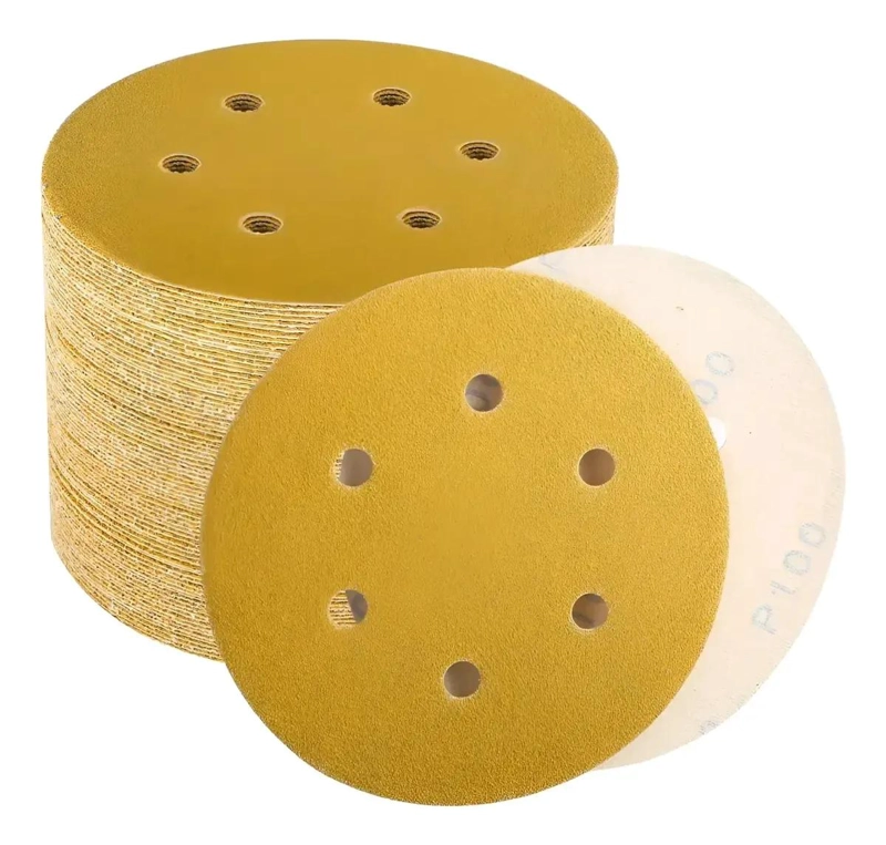 SET DE 10 DISCOS DE LIJA 225MM GRANO 120 PARA LIJADORAS - 1