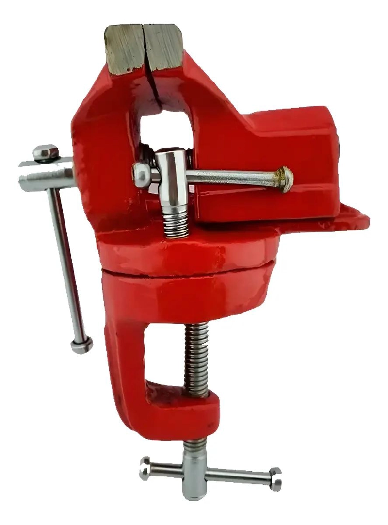 TORNILLO DE BANCO PARA JOYERIA 50 MM CON BASE GIRATORIA - 1