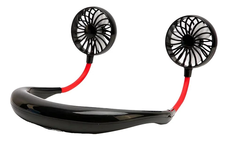 VENTILADOR PORTATIL USB DE CUELLO CON VELOCIDADES AJUSTABLES - 1