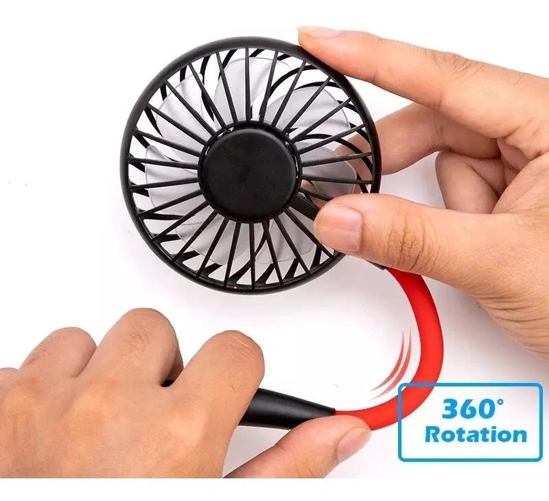 VENTILADOR PORTATIL USB DE CUELLO CON VELOCIDADES AJUSTABLES - 4