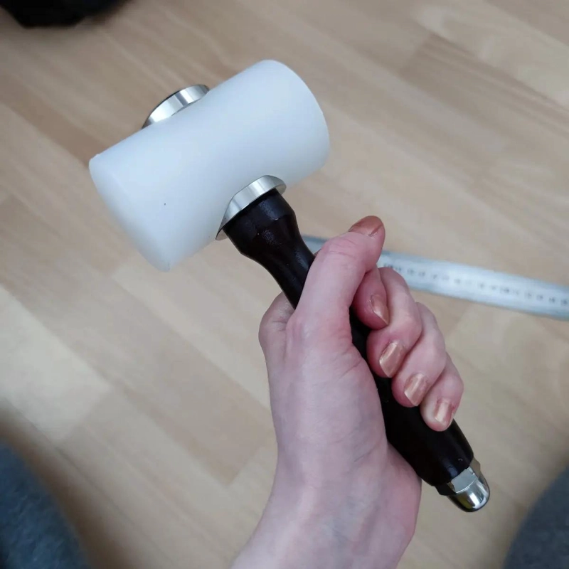 MARTILLO MAZO NYLON 19 CM CON MANIJA DE MADERA - 4