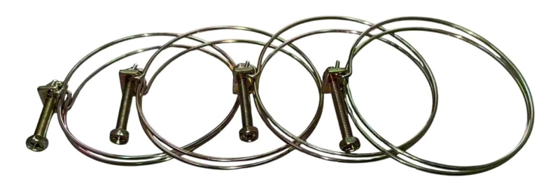 PACK DE 4 ABRAZADERAS DE ACERO INOXIDABLE PARA MANGUERAS - 2