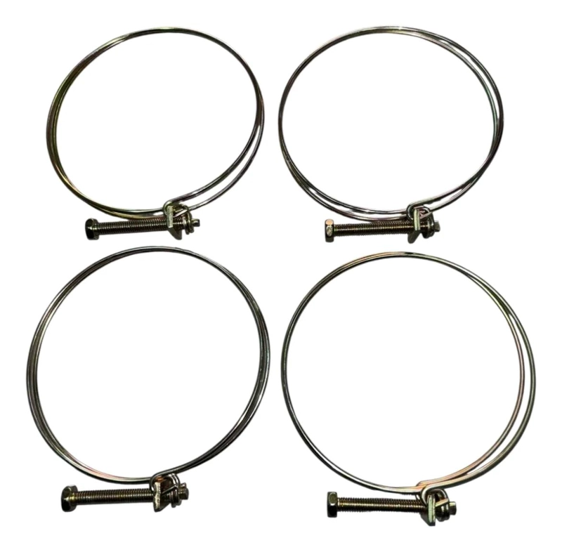 PACK DE 4 ABRAZADERAS DE ACERO INOXIDABLE PARA MANGUERAS - 3