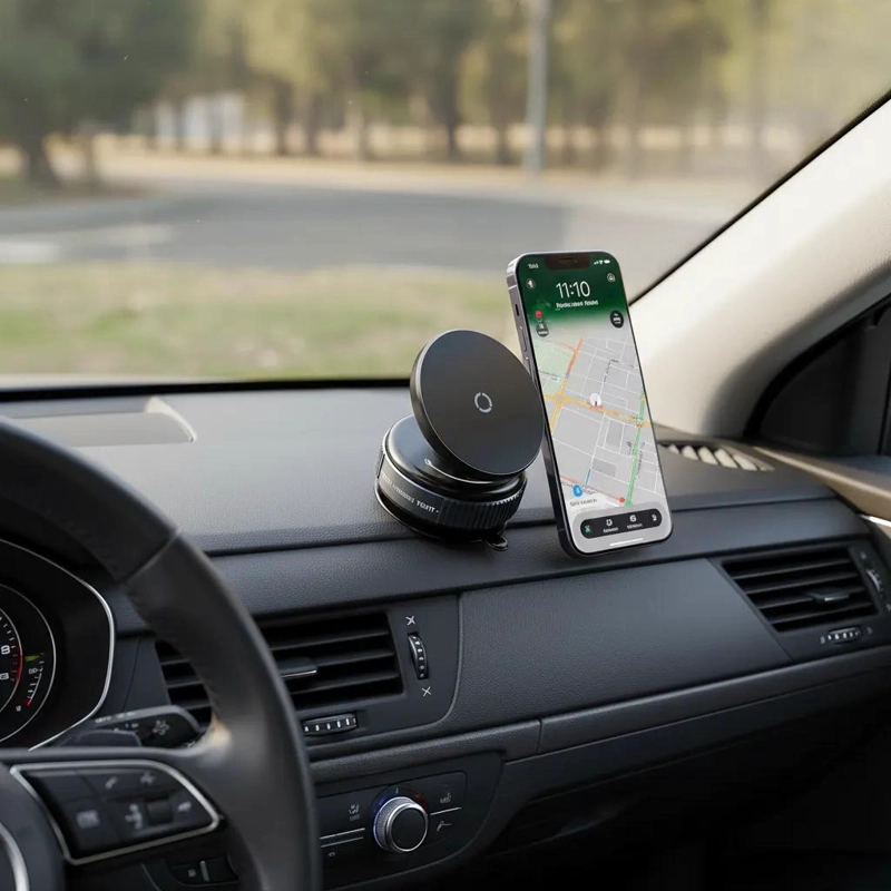 SOPORTE MAGNE TICO 360° PARA CELULAR EN AUTO - 8
