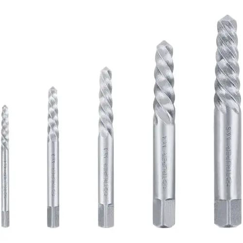 EXTRACTOR DE TORNILLOS DAÑADOS 5 PIEZAS PARA BRICOLAJE - 3