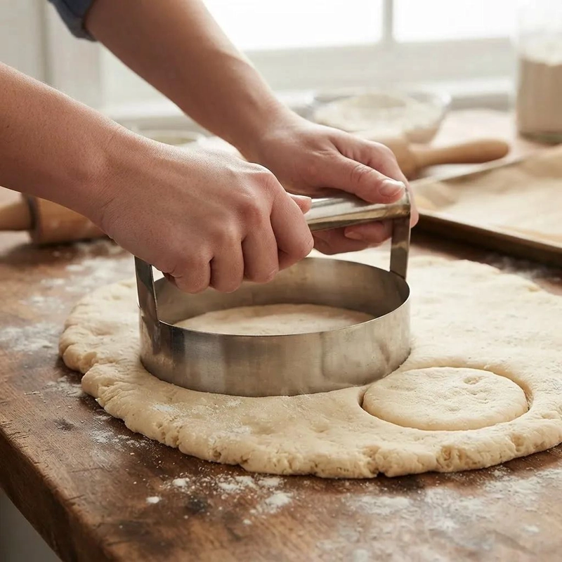 CORTADOR DE MASAS CON RUEDA DE ACERO INOXIDABLE DE 20 CM - 4