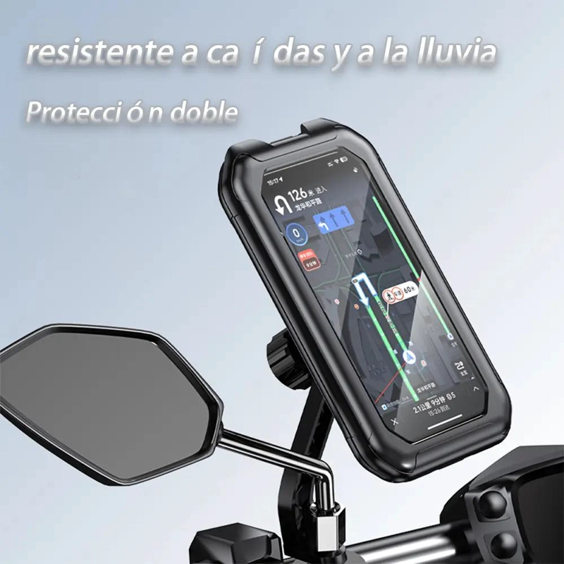 SOPORTE CELULAR IMPERMEABLE 360° PARA BICICLETA Y MOTO - 3