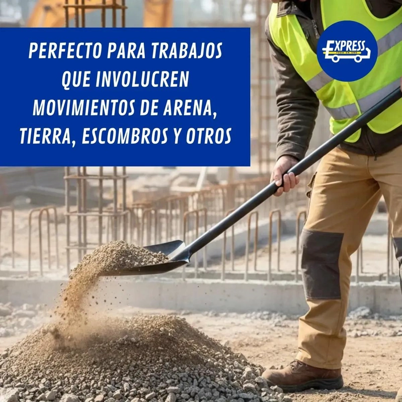 PALA CUADRADA METALICA MULTIPROPOSITO DE 1 METRO - 4