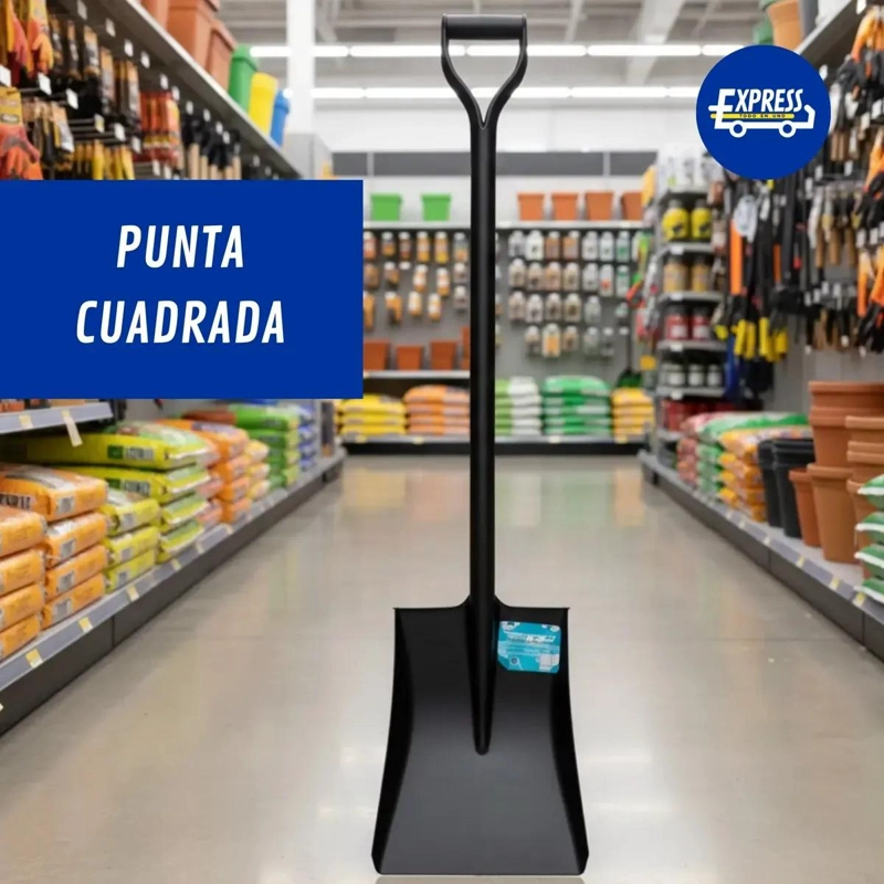 PALA CUADRADA METALICA MULTIPROPOSITO DE 1 METRO - 8