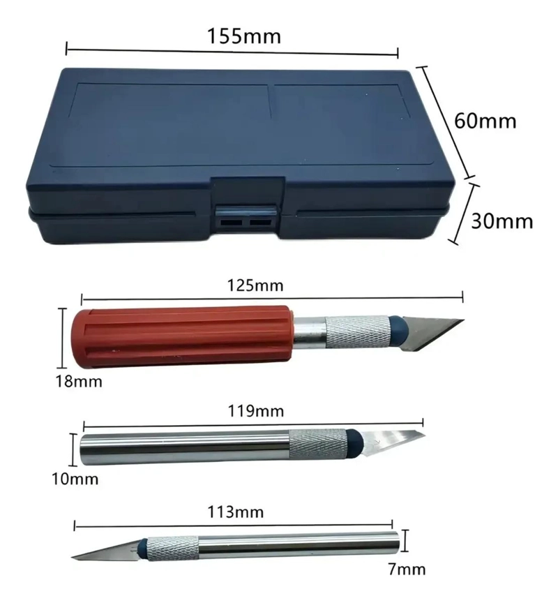 SET DE CUCHILLOS DE PRECISION PARA MANUALIDADES Y GRABADO - 2
