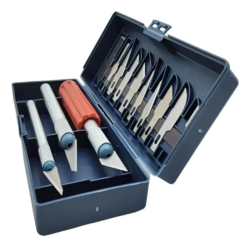SET DE CUCHILLOS DE PRECISION PARA MANUALIDADES Y GRABADO - 4