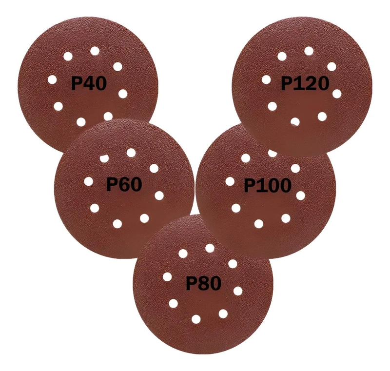 SET DE 60 LIJAS VELCRO DE 4.5' PARA MULTIPLES SUPERFICIES - 1