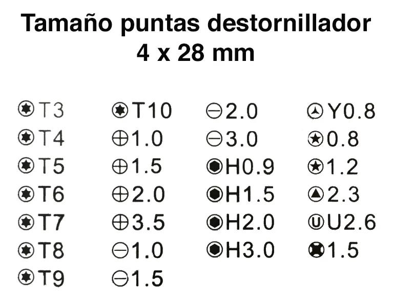 KIT DE 34 DESTORNILLADORES DE PRECISION CON ESTUCHE - 2