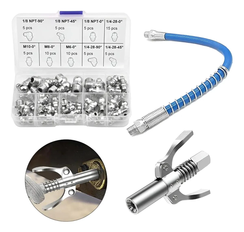 KIT DE 67 PIEZAS PARA ENGRASE Y MANTENIMIENTO DE MAQUINARIA - 1