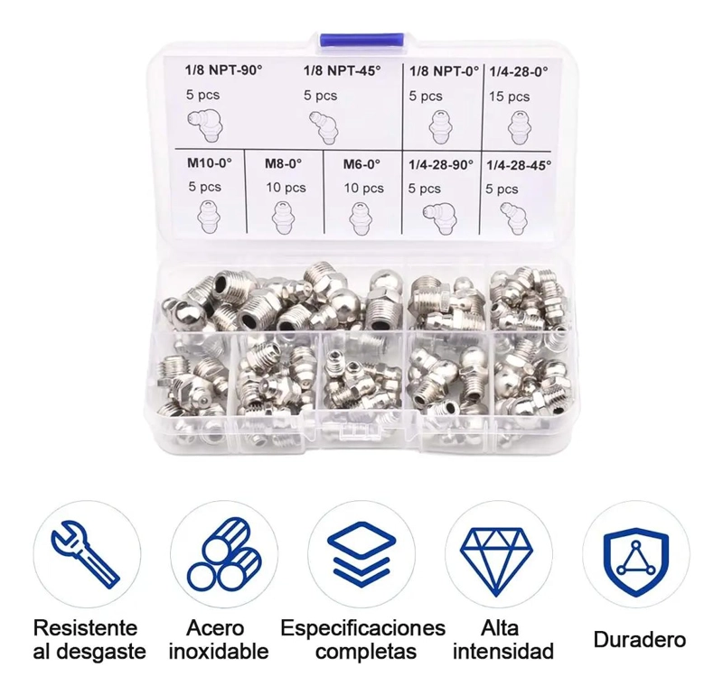 KIT DE 67 PIEZAS PARA ENGRASE Y MANTENIMIENTO DE MAQUINARIA - 5