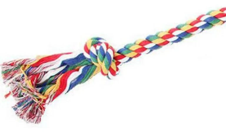 CUERDA MULTICOLOR CON NUDOS PARA PERRO DE 91 CM - 1