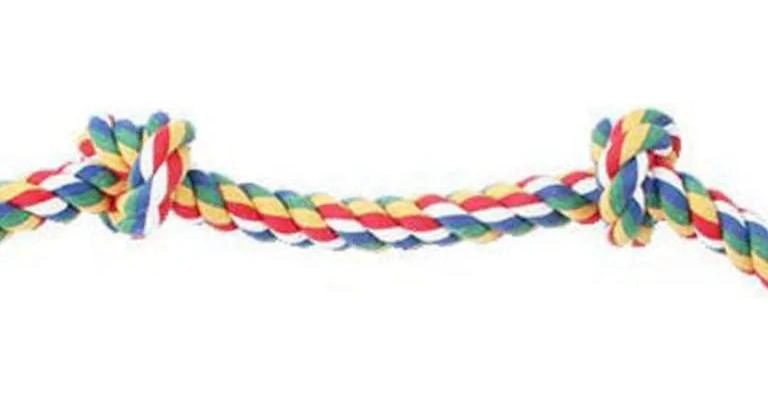 CUERDA MULTICOLOR CON NUDOS PARA PERRO DE 91 CM - 2