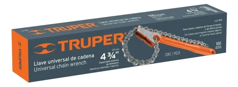 LLAVE UNIVERSAL CON CADENA DE 45 CM PARA HERRAMIENTAS - 1
