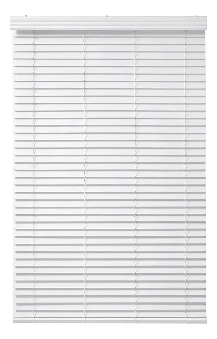 PERSIANA ROLLER MANUAL PVC ESTILO MADERA 50 MM 200X165 CM COLOR BLANCO TEXTURADO - 1