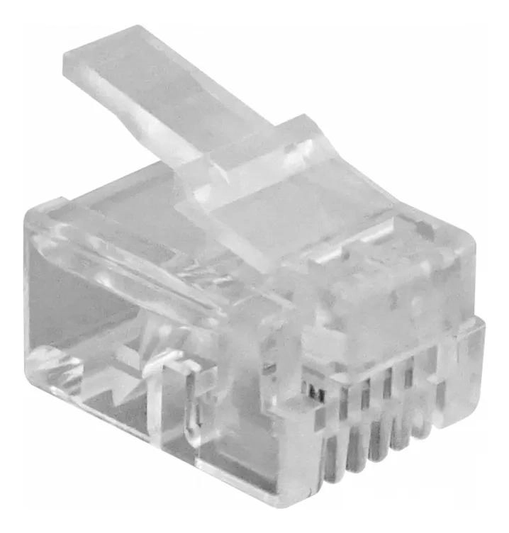 CONECTORES MACHO CRIMPEABLES RJ11/RJ14 PARA REDES - 1