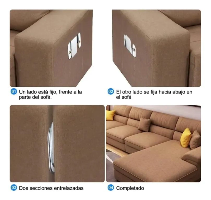 PACK DE 20 PARES DE CONECTORES METALICOS PARA MUEBLES - 6