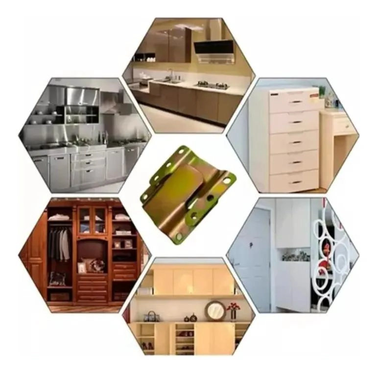 PACK DE 20 PARES DE CONECTORES METALICOS PARA MUEBLES - 8