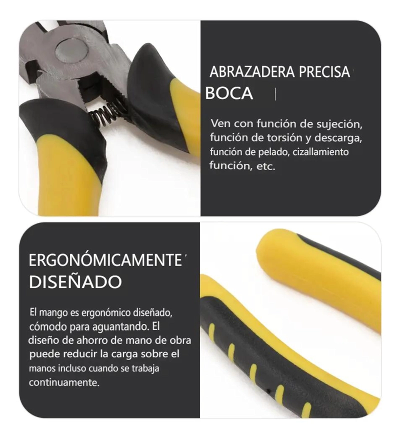SET DE 3 ALICATES MULTIFUNCIONALES DE 6 PULGADAS - 4