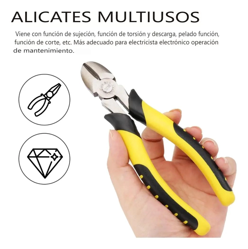 SET DE 3 ALICATES MULTIFUNCIONALES DE 6 PULGADAS - 5