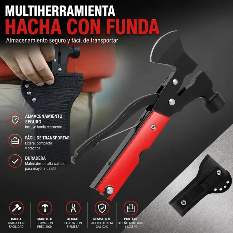 MULTIHERRAMIENTA PLEGABLE PARA CAMPING Y SUPERVIVENCIA - 2