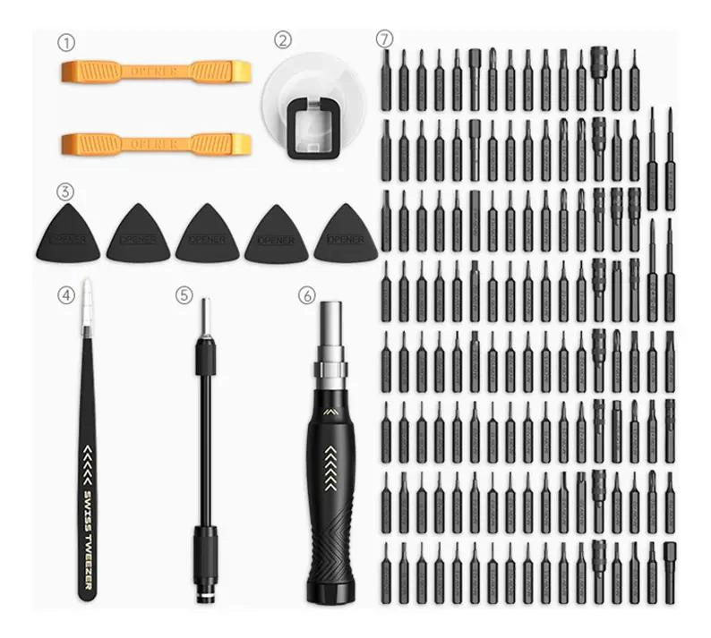 JUEGO DE DESTORNILLADORES DE PRECISION 145 PIEZAS CON ACCESORIOS - 5