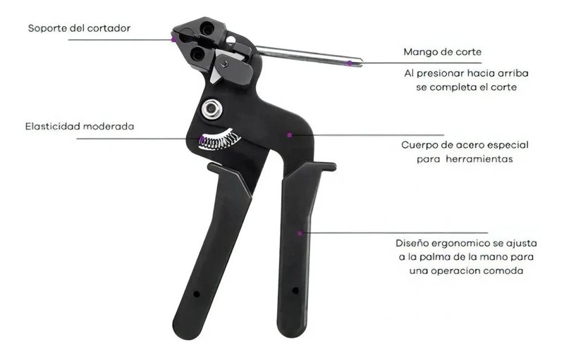 ALICATE PARA ABRAZADERAS METALICAS 13MM - 4