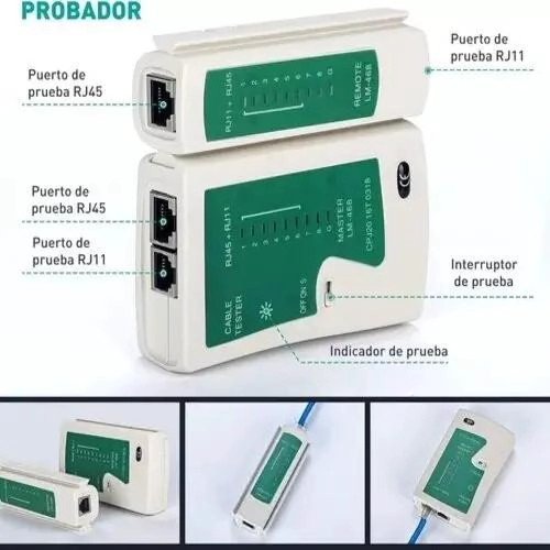 KIT DE CRIMPADORA Y PONCHADORA DE CABLE 14 PCS - 8
