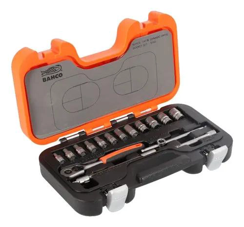 JUEGO DE 16 HERRAMIENTAS DADOS 1/4 DE 4 A 13MM - 2