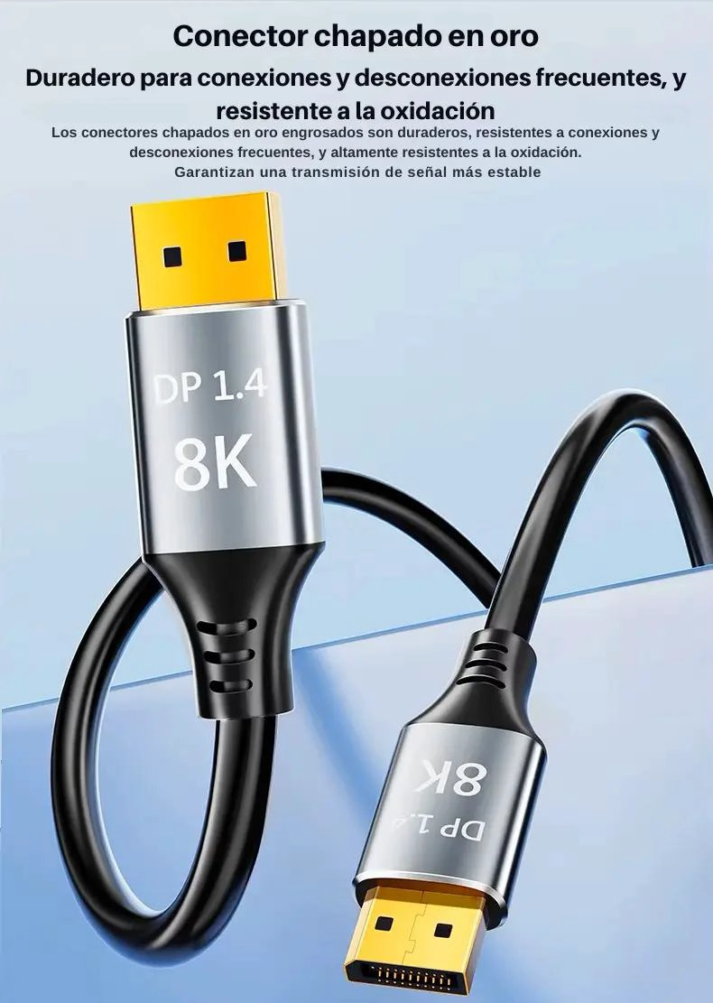 CABLE DISPLAYPORT 1.4 DE 3 METROS PARA RESOLUCIONES ALTAS - 3