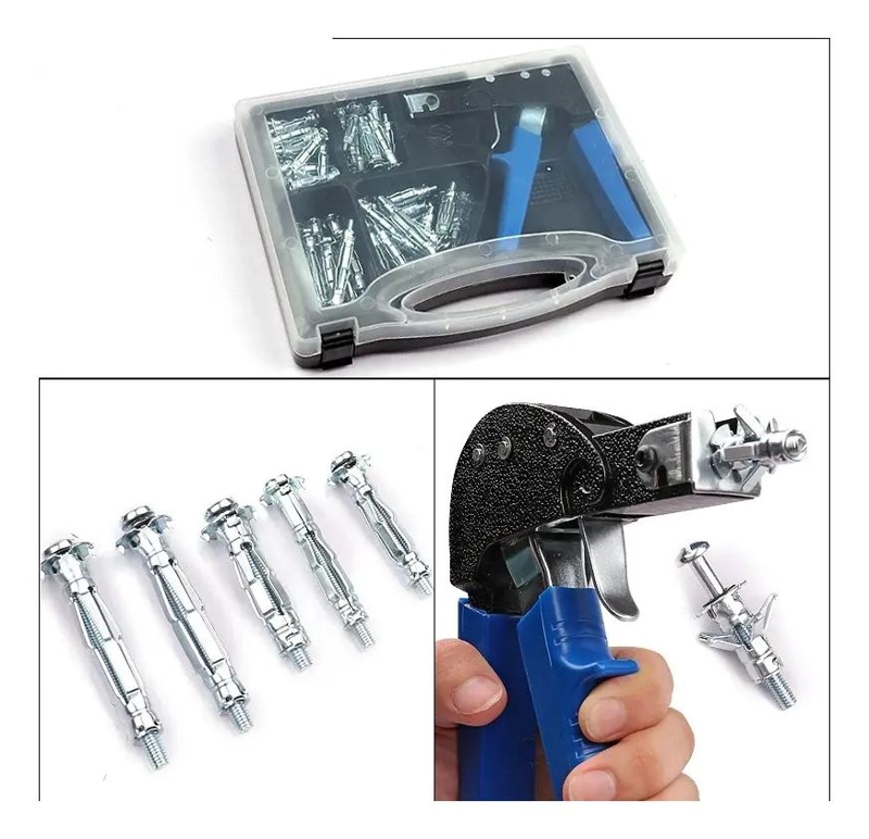 HERRAMIENTA DE ANCLAJE PARA PARED HUECA CON 72 ACCESORIOS - 6