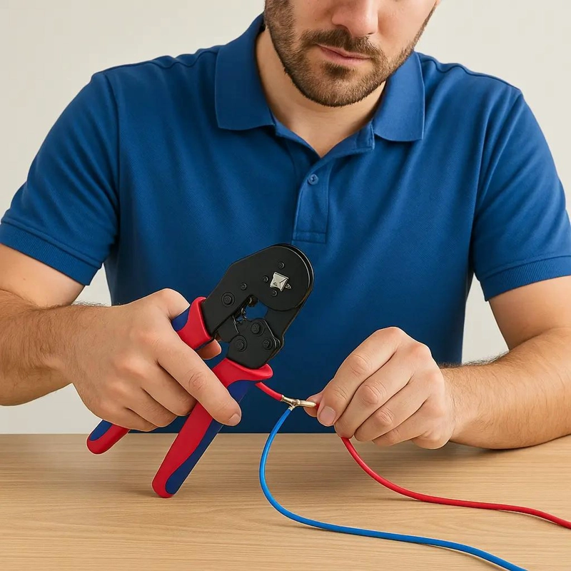 KIT DE CRIMPADORA CON 1200 TERMINALES PARA CONEXIONES SEGURAS - 4
