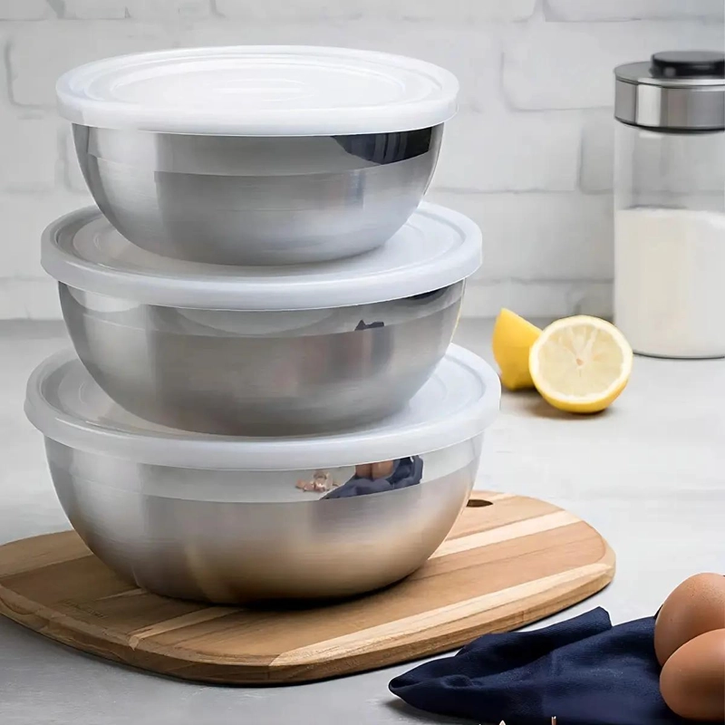 JUEGO DE TAPPER DE ACERO INOXIDABLE PARA ALIMENTOS - 8