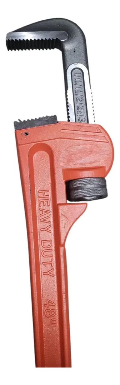 LLAVE STILSON 48 PULGADAS COLOR ROJO - 1