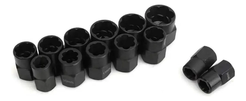 SET DE DADOS EXTRACTORES PARA PERNOS Y TUERCAS DE 9 A 19MM - 4
