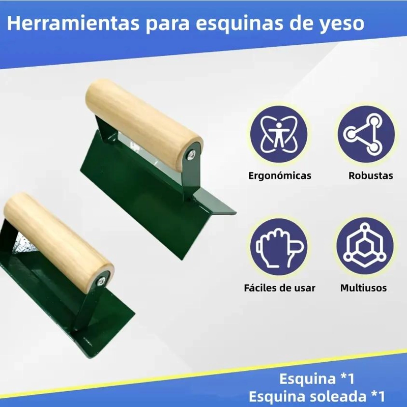 KIT DE LLANAS DE ACERO INOXIDABLE PARA CONCRETO - 3