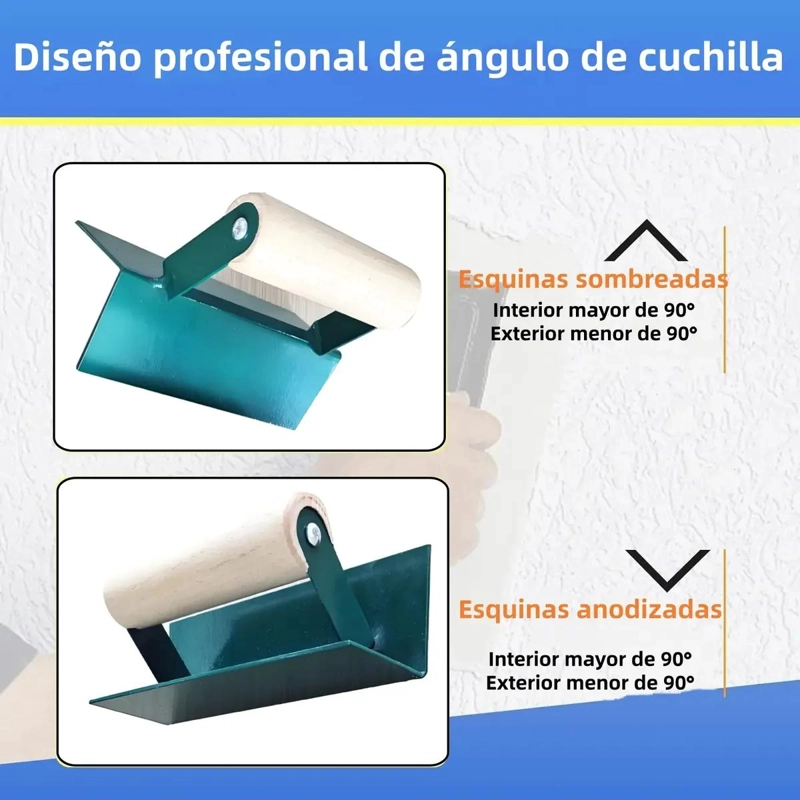KIT DE LLANAS DE ACERO INOXIDABLE PARA CONCRETO - 6