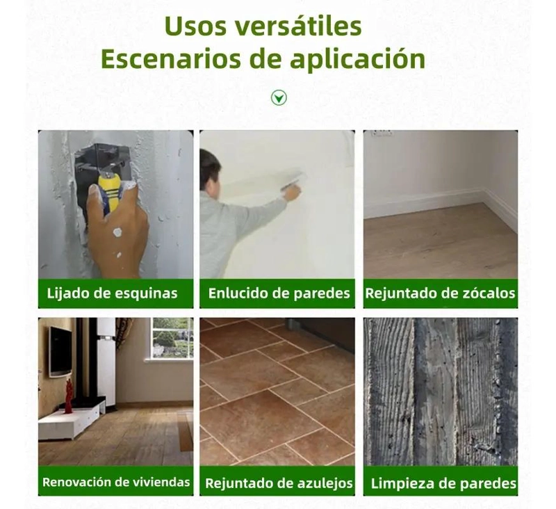 KIT DE LLANAS DE ACERO INOXIDABLE PARA CONCRETO - 8