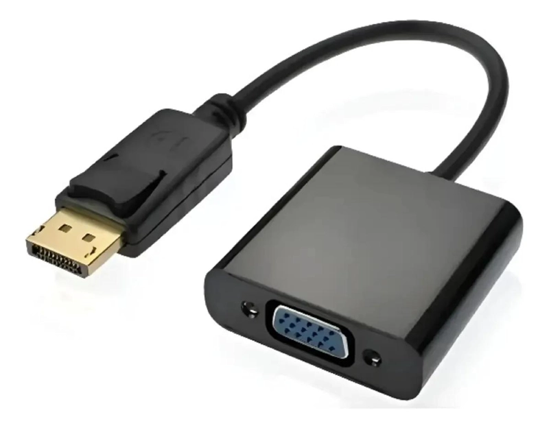 ADAPTADOR DISPLAYPORT MACHO A VGA HEMBRA PARA CONEXIONES - 1
