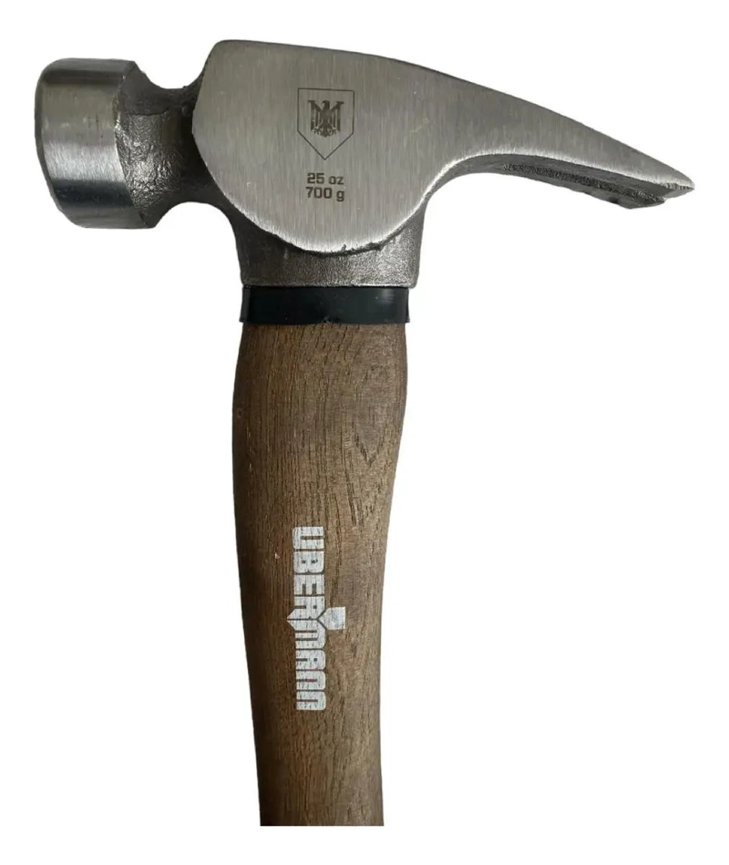 MARTILLO CARPINTERO 25 OZ ACERO AL CARBONO CON MANGO ERGONOMICO - 1